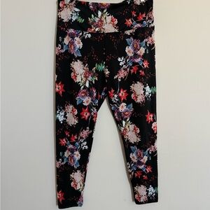 Lysse XL Floral Print High Rise Pull On Leggings